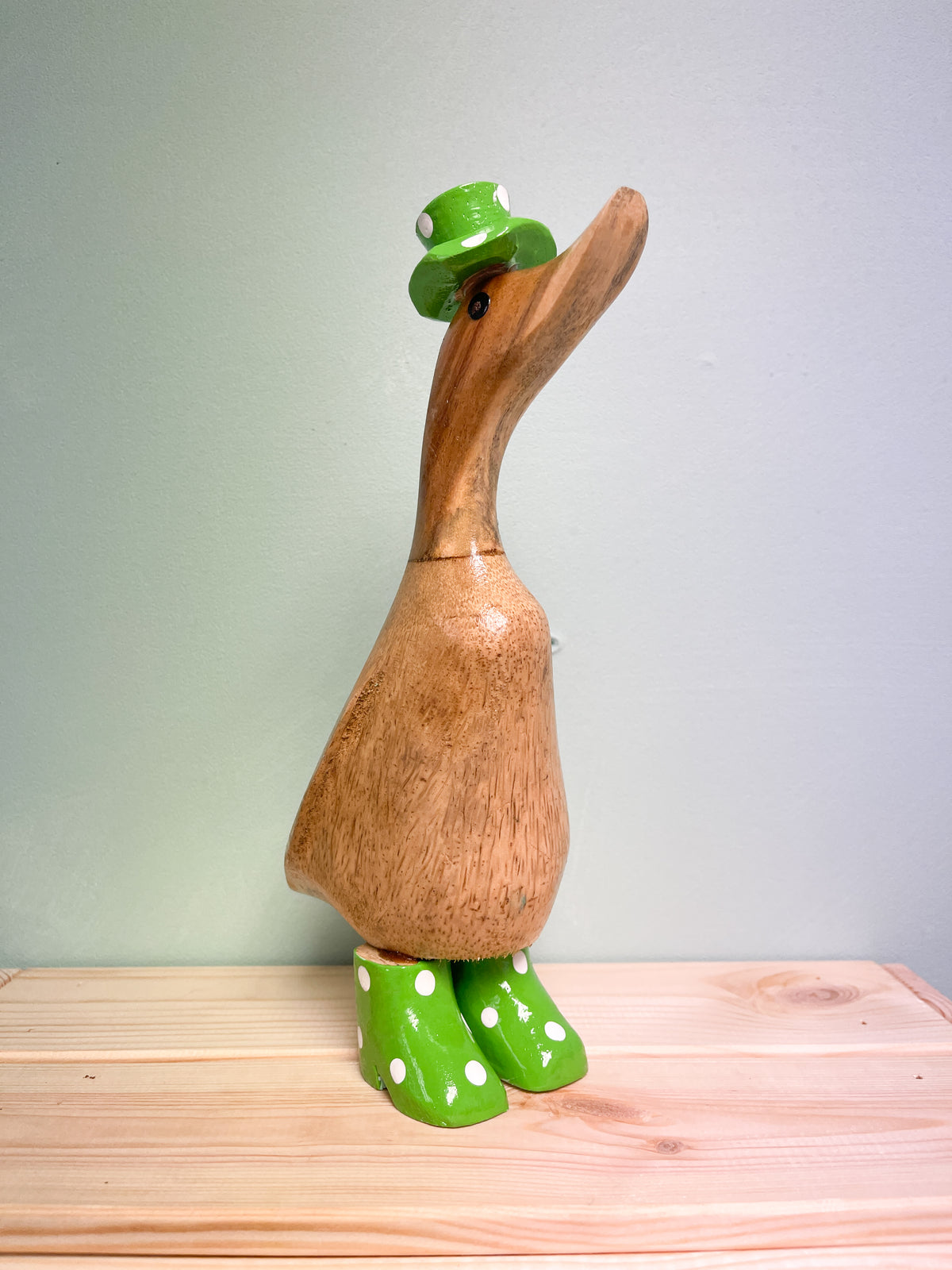 Bamboo Ducks with Painted Hats and Boots