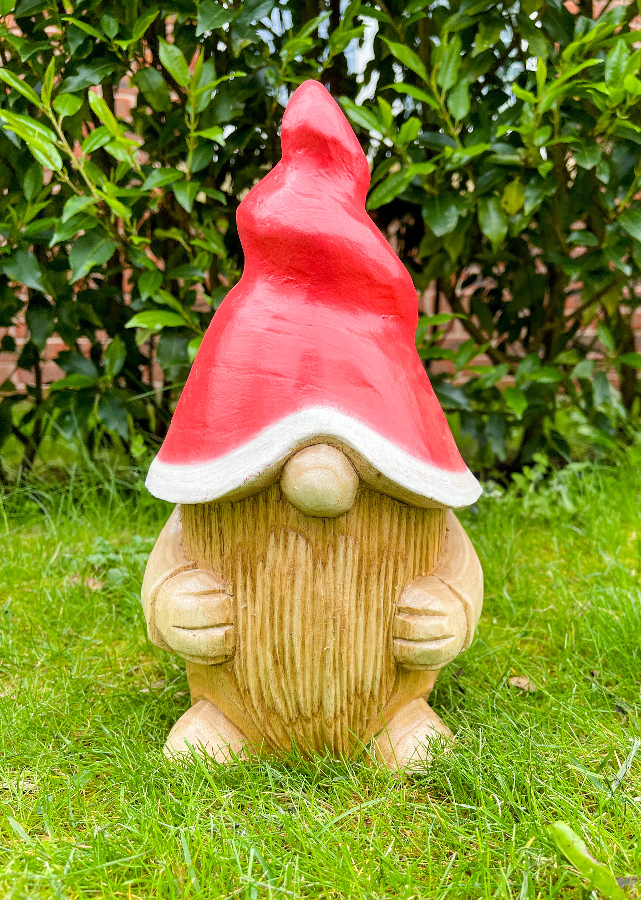 Wooden Gonk With Red Hat