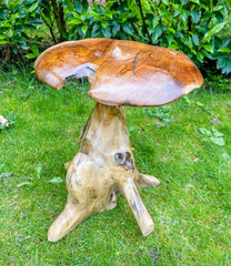Small Teak Mushroom - 30cm