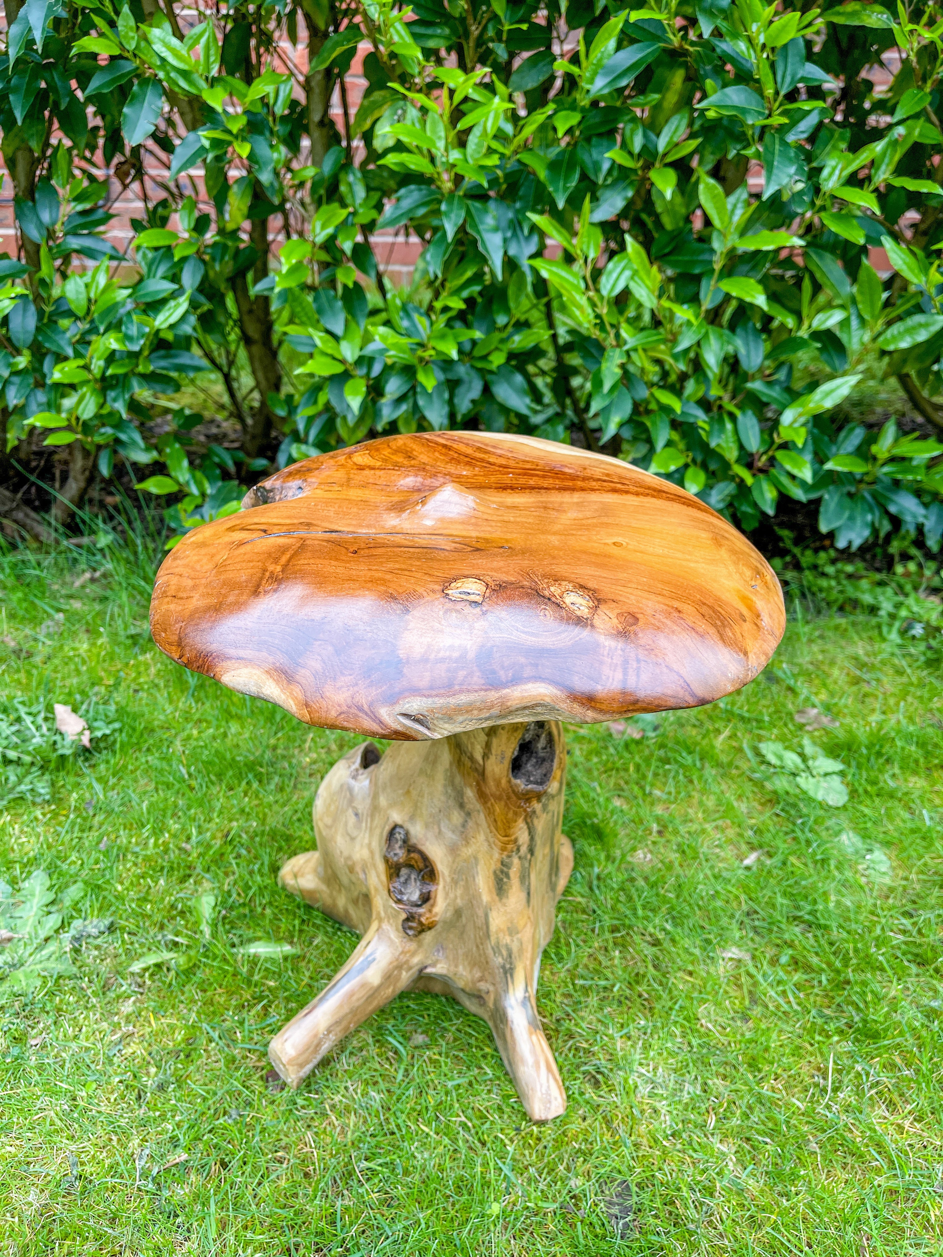 Small Teak Mushroom - 30cm