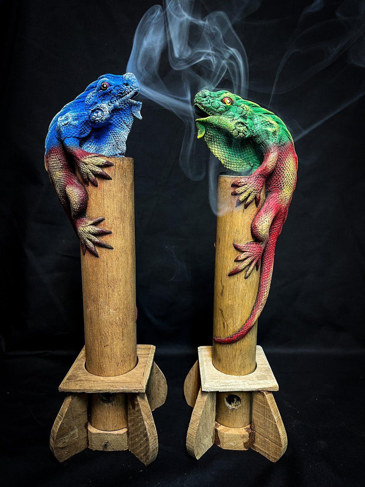 Iguana Incense Holder