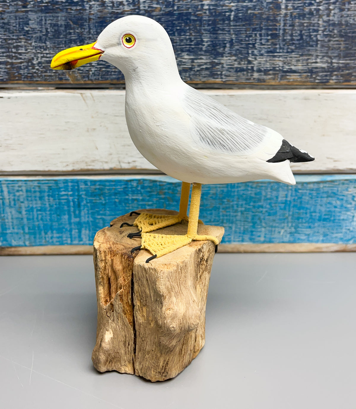 Handpainted Carved Seagull