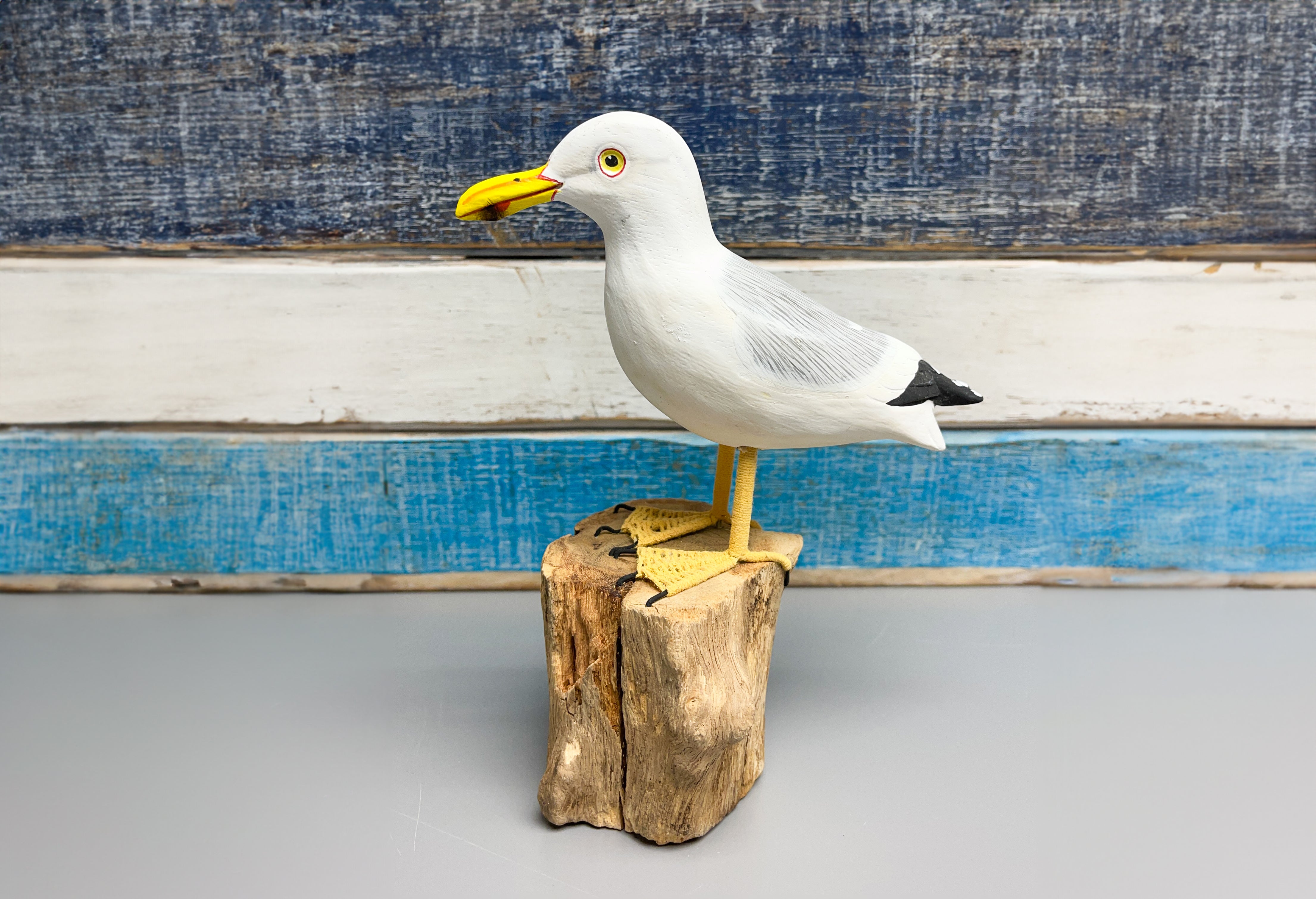 Handpainted Carved Seagull