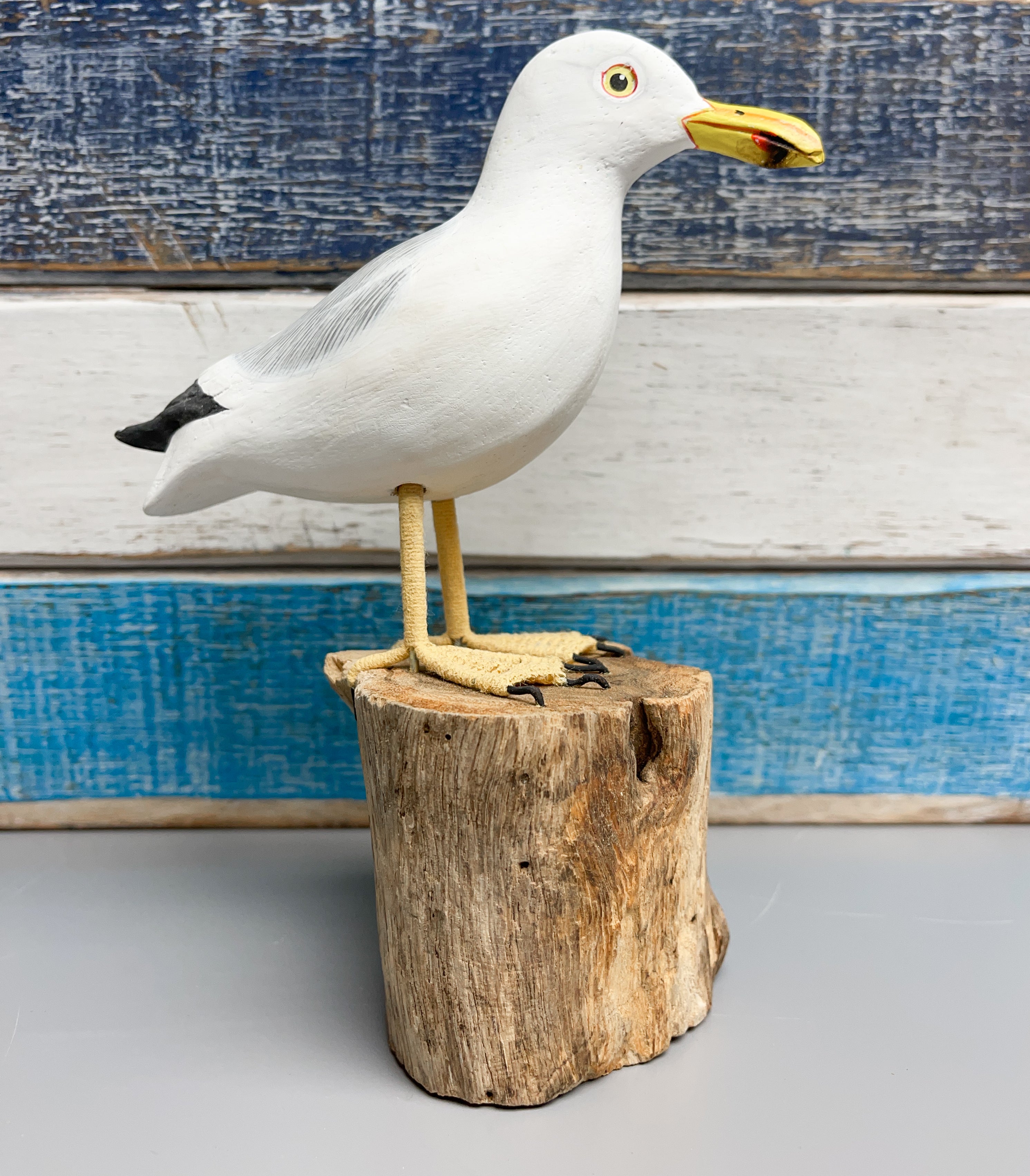 Handpainted Carved Seagull