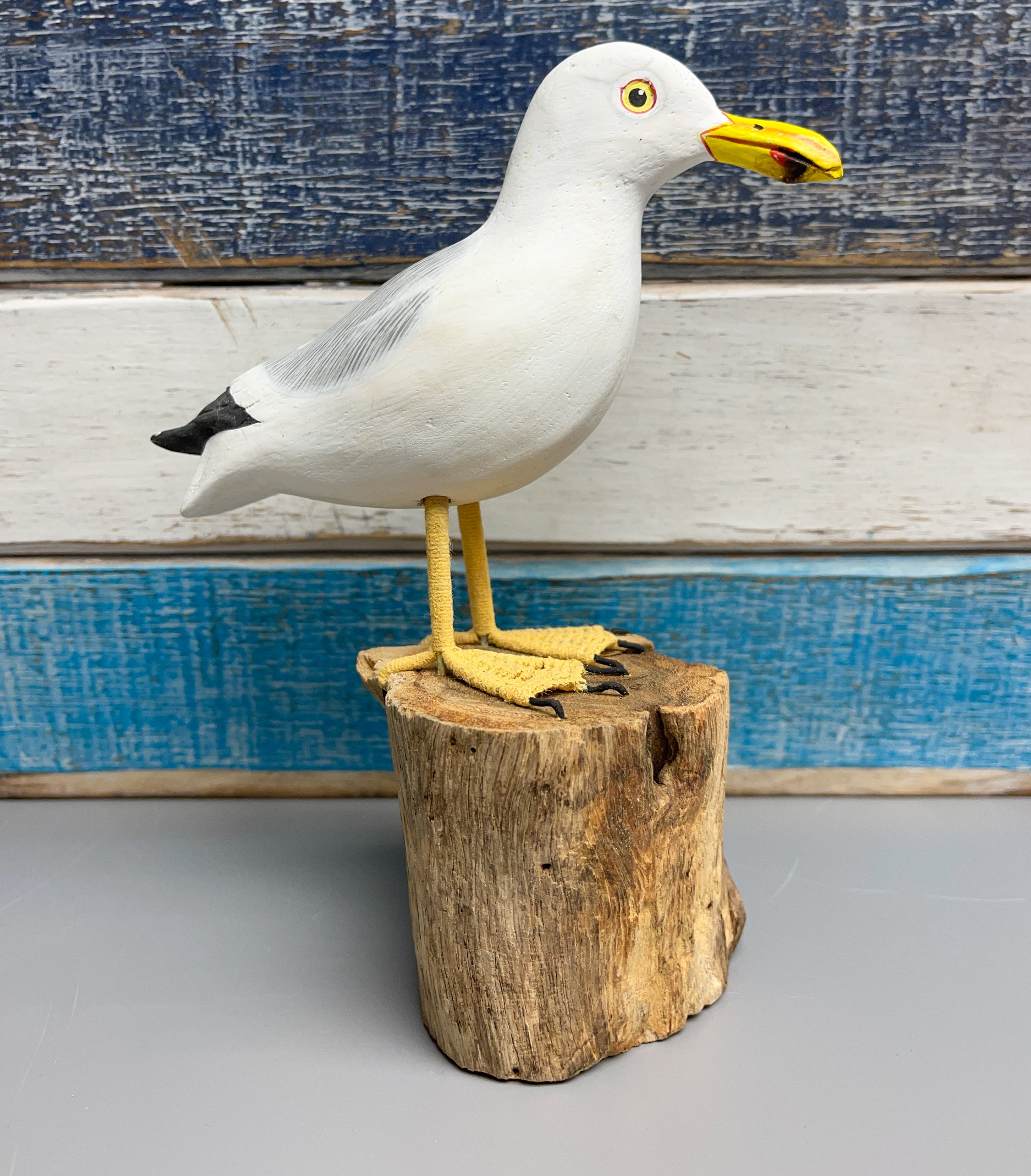 Handpainted Carved Seagull