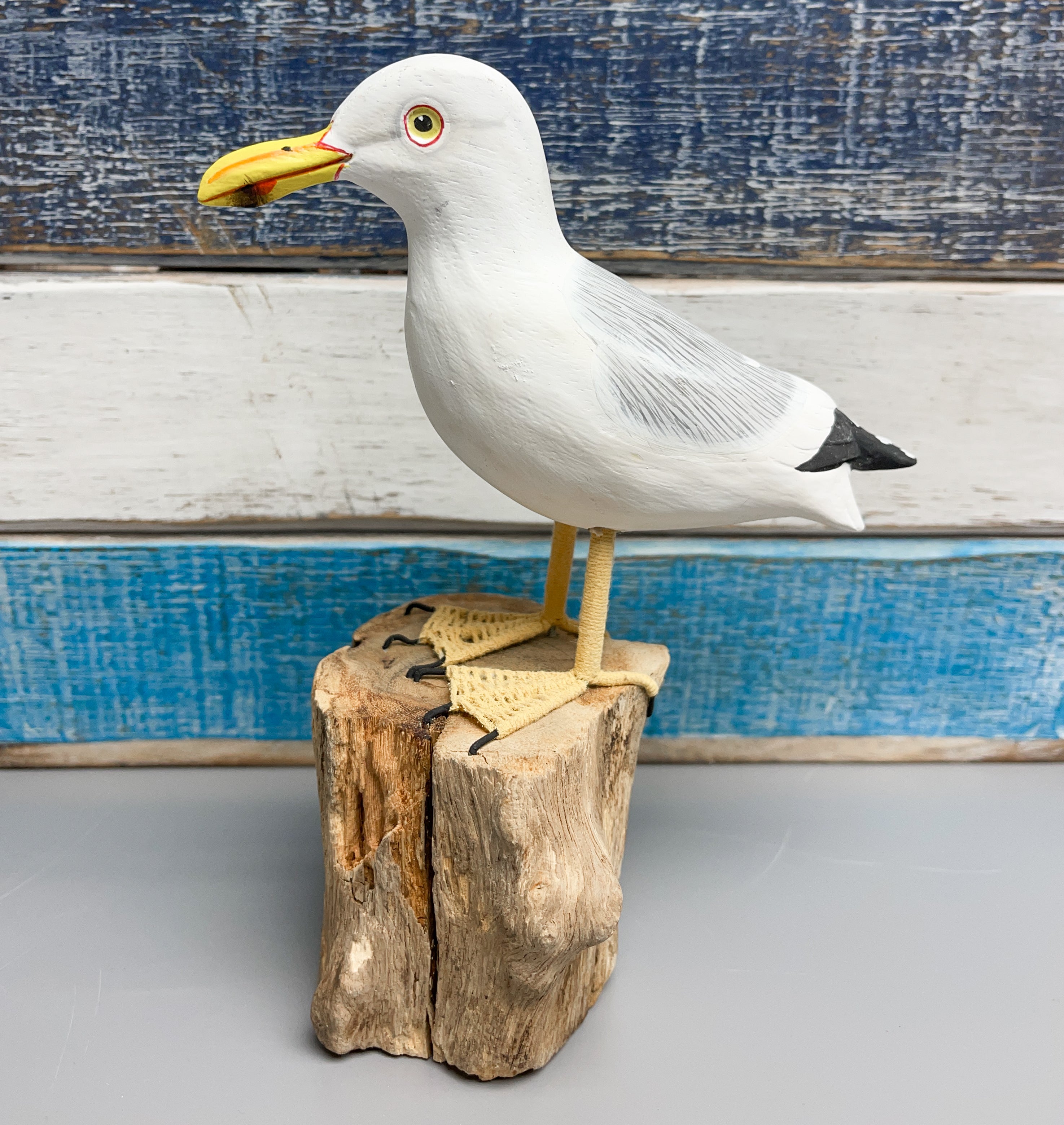 Handpainted Carved Seagull