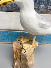 Handpainted Carved Seagull