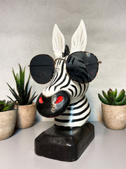 Zebra Glasses Holder Stand