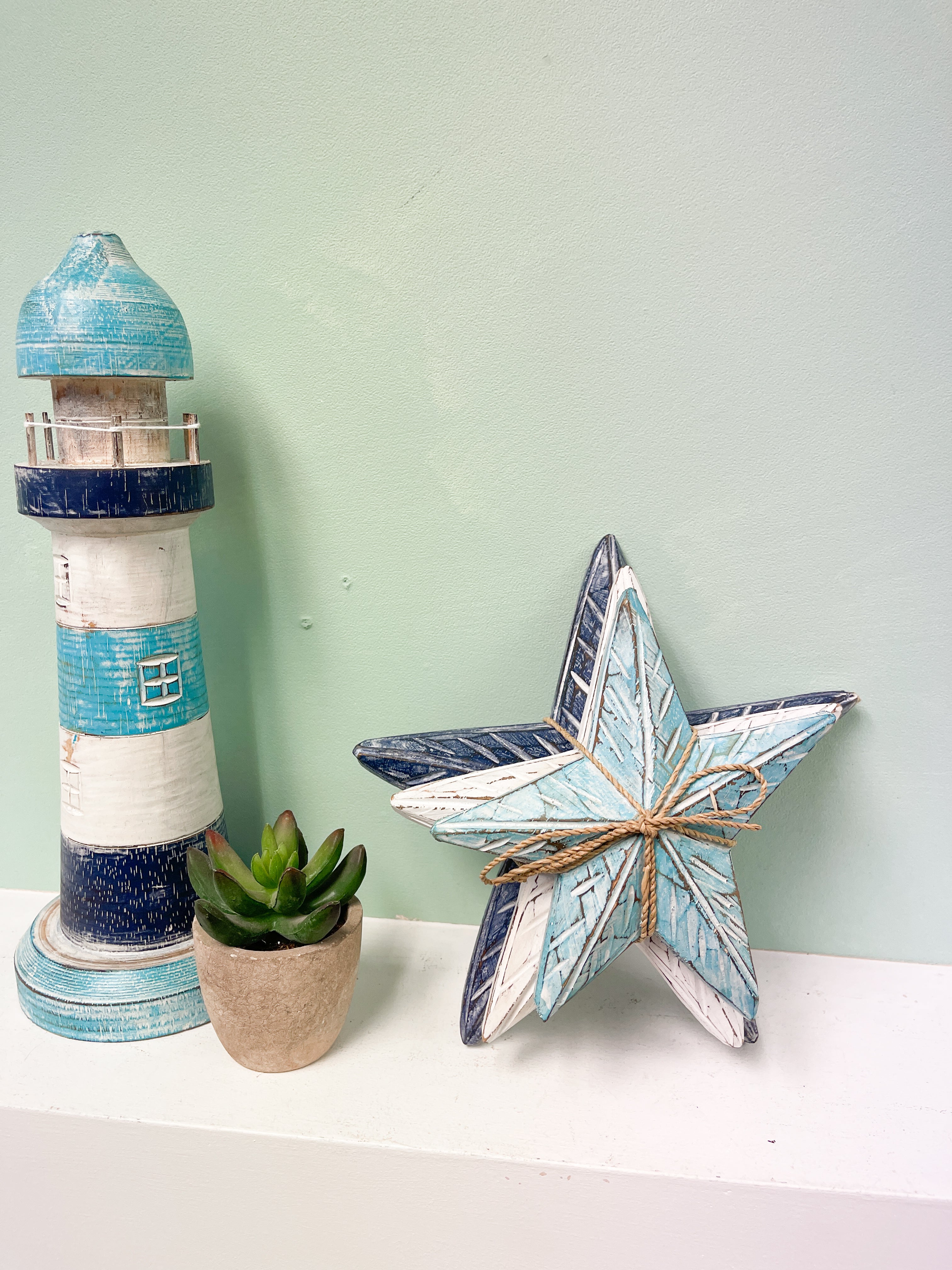 Wooden Starfish Set of 3 - Mixed