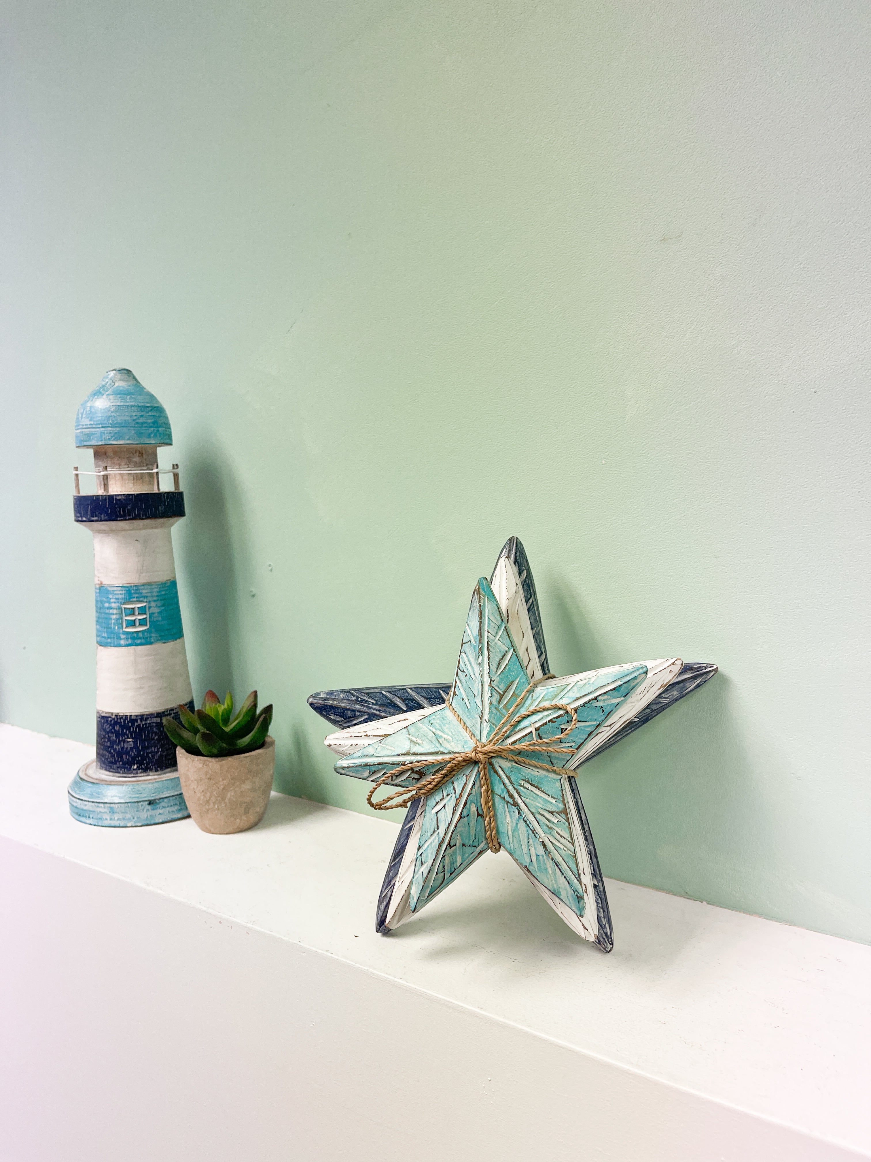 Wooden Starfish Set of 3 - Mixed