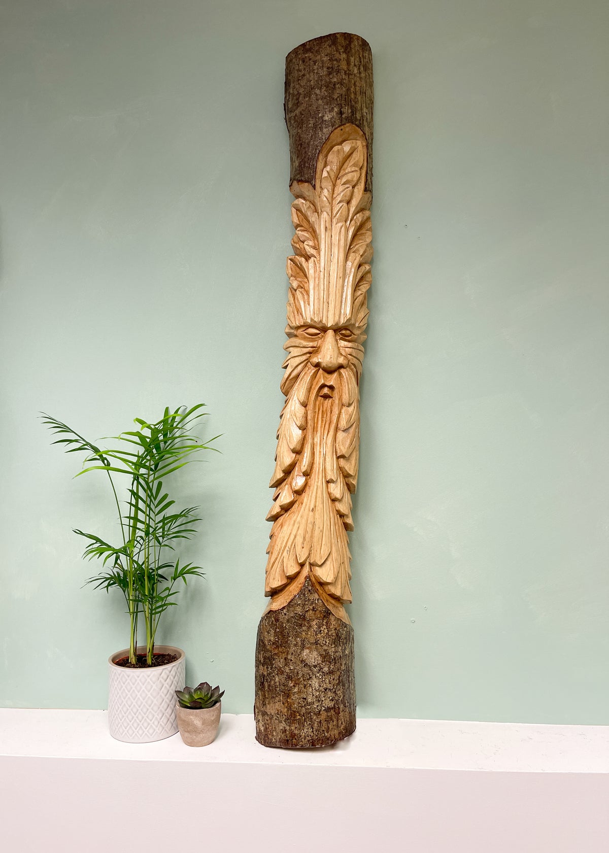 Green Man Half Log - 100cm