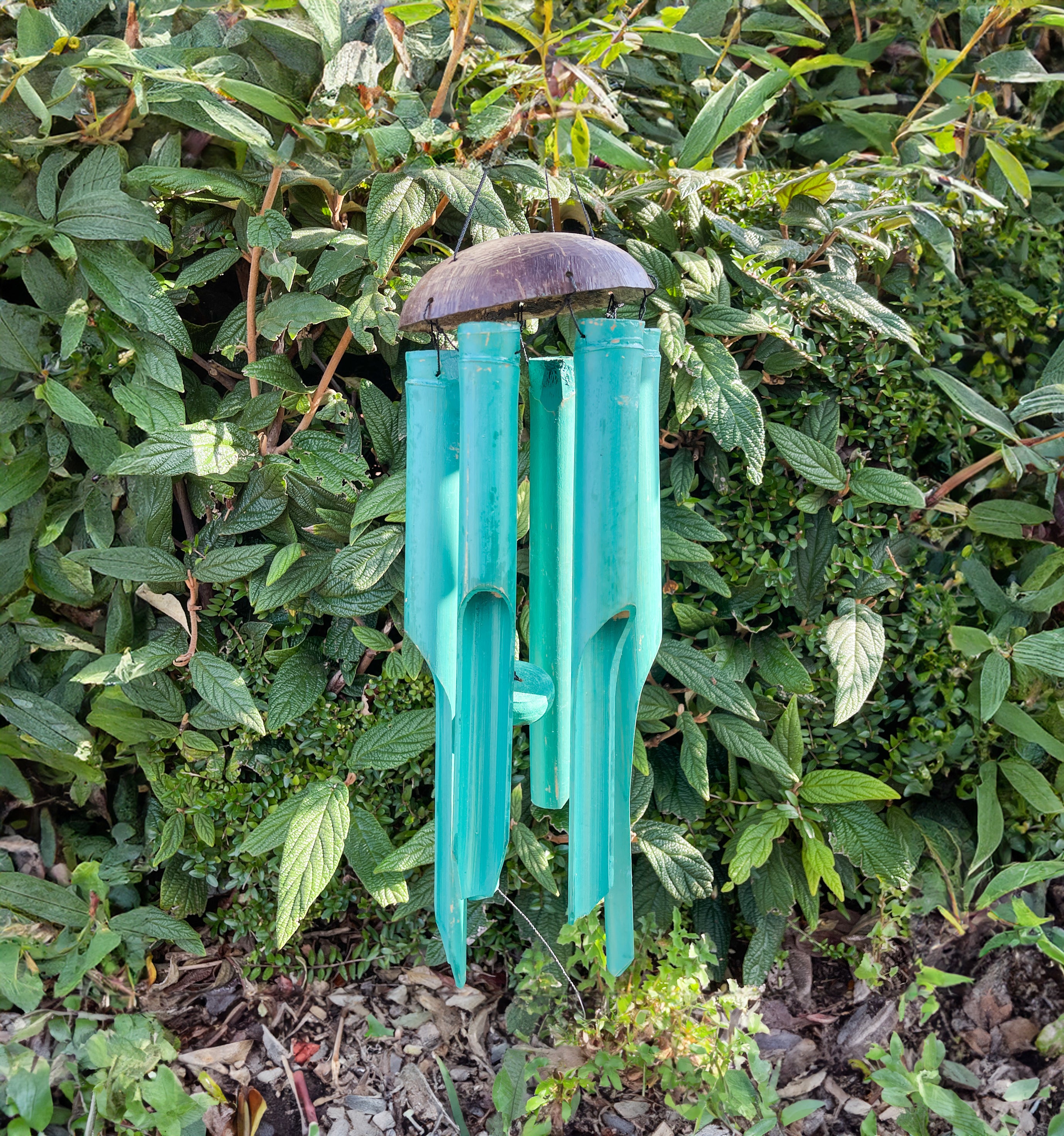 Green Bamboo Windchime