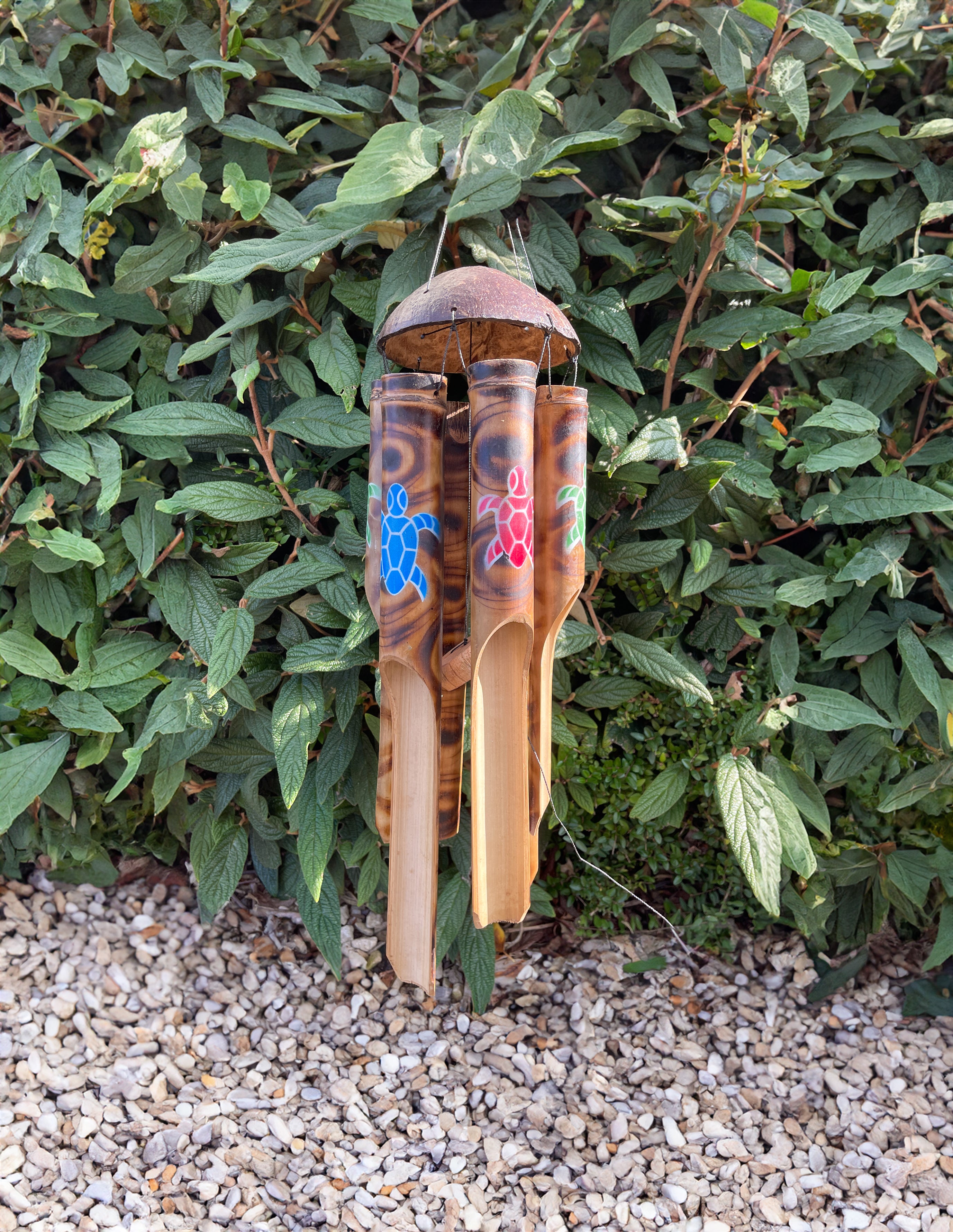 Turtle Design Bamboo Wind Chime