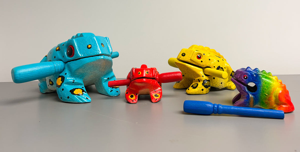 Frog Guiro Coloured - Various Sizes