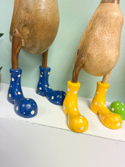 Bamboo Root Ducks with Painted Boots - Various Sizes