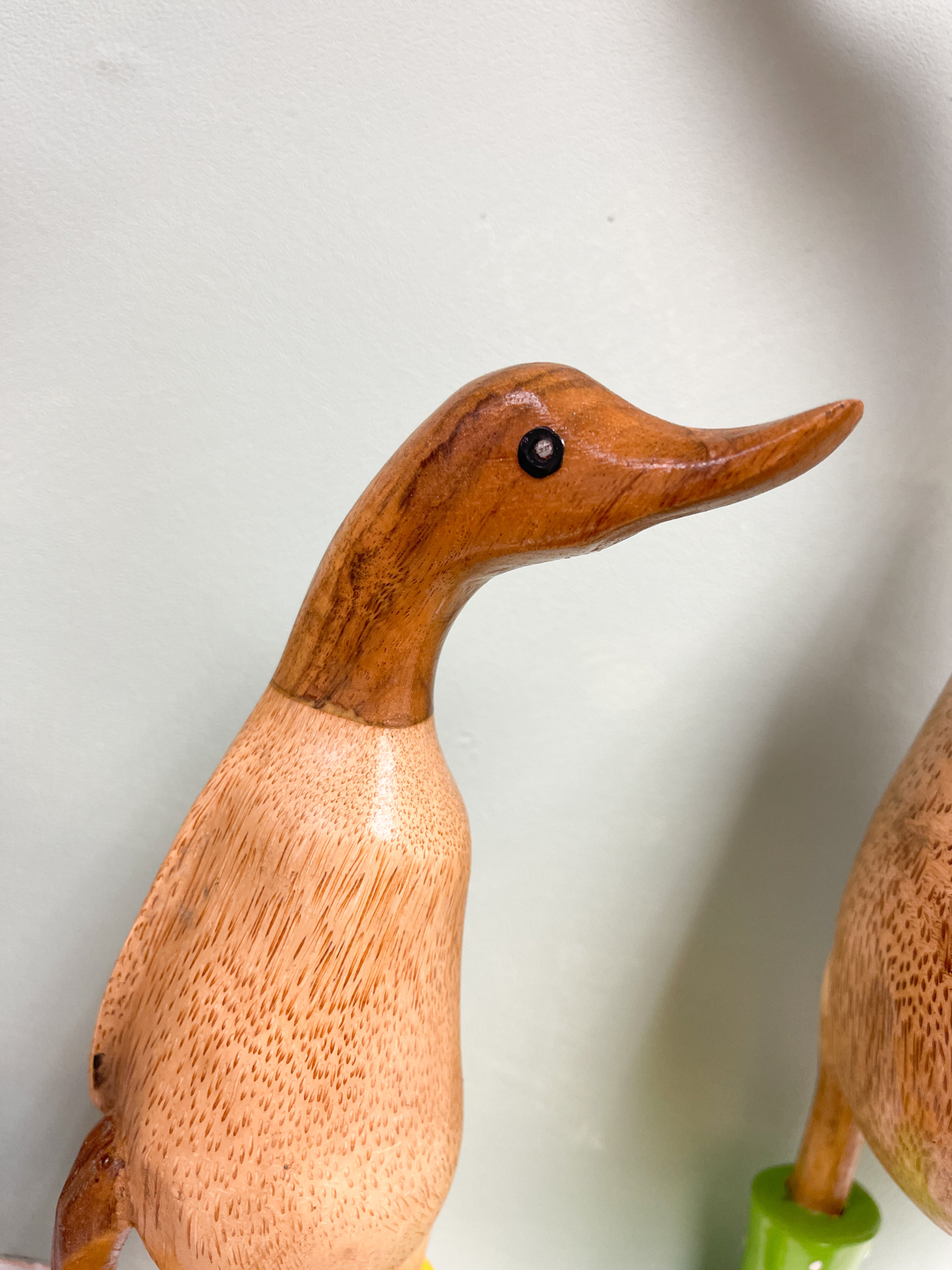 Bamboo Root Ducks with Painted Boots - Various Sizes