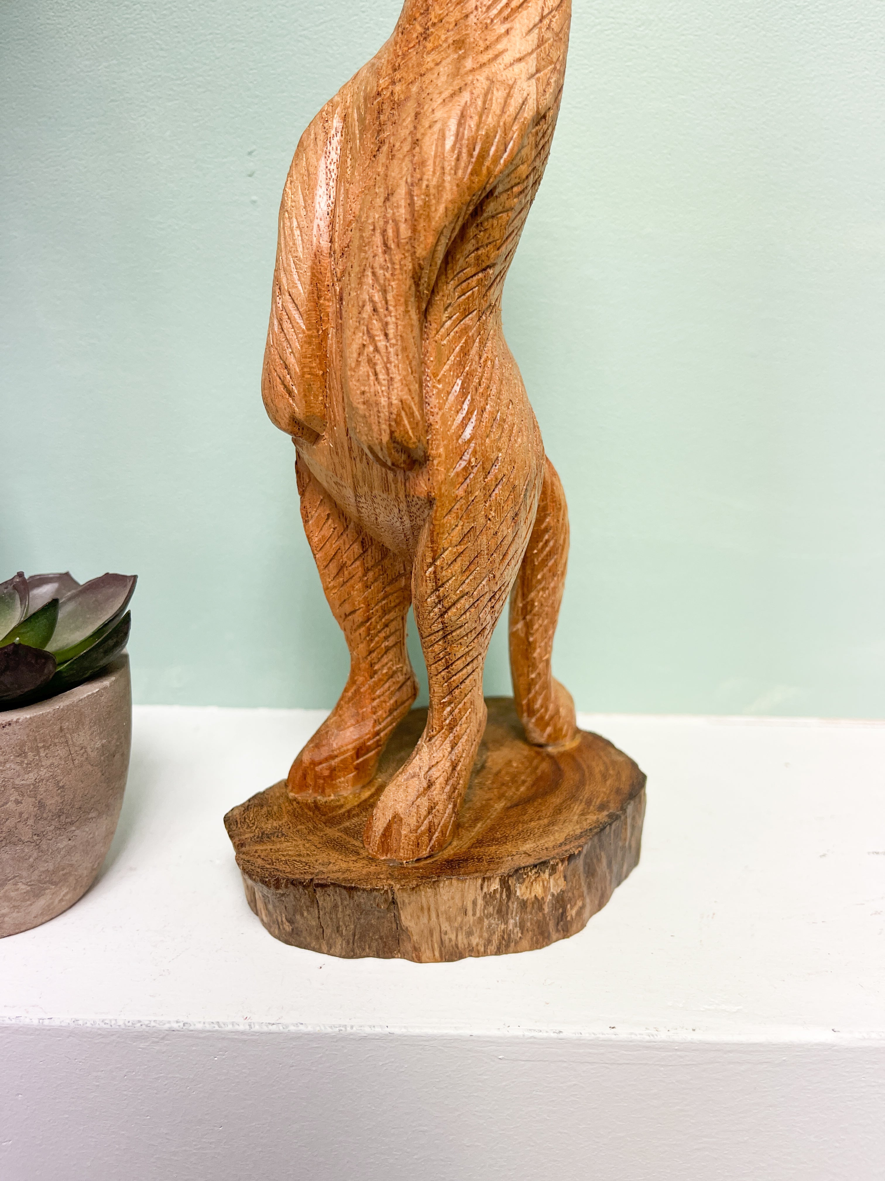 Wooden Meerkat