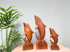 Wooden Single Dolphin