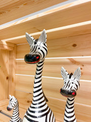 Round Zebra Statue