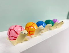 Wooden Painted Turtles - Set of 5