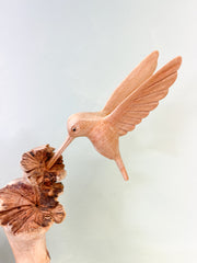 Wooden Hummingbird on Parasite Wood