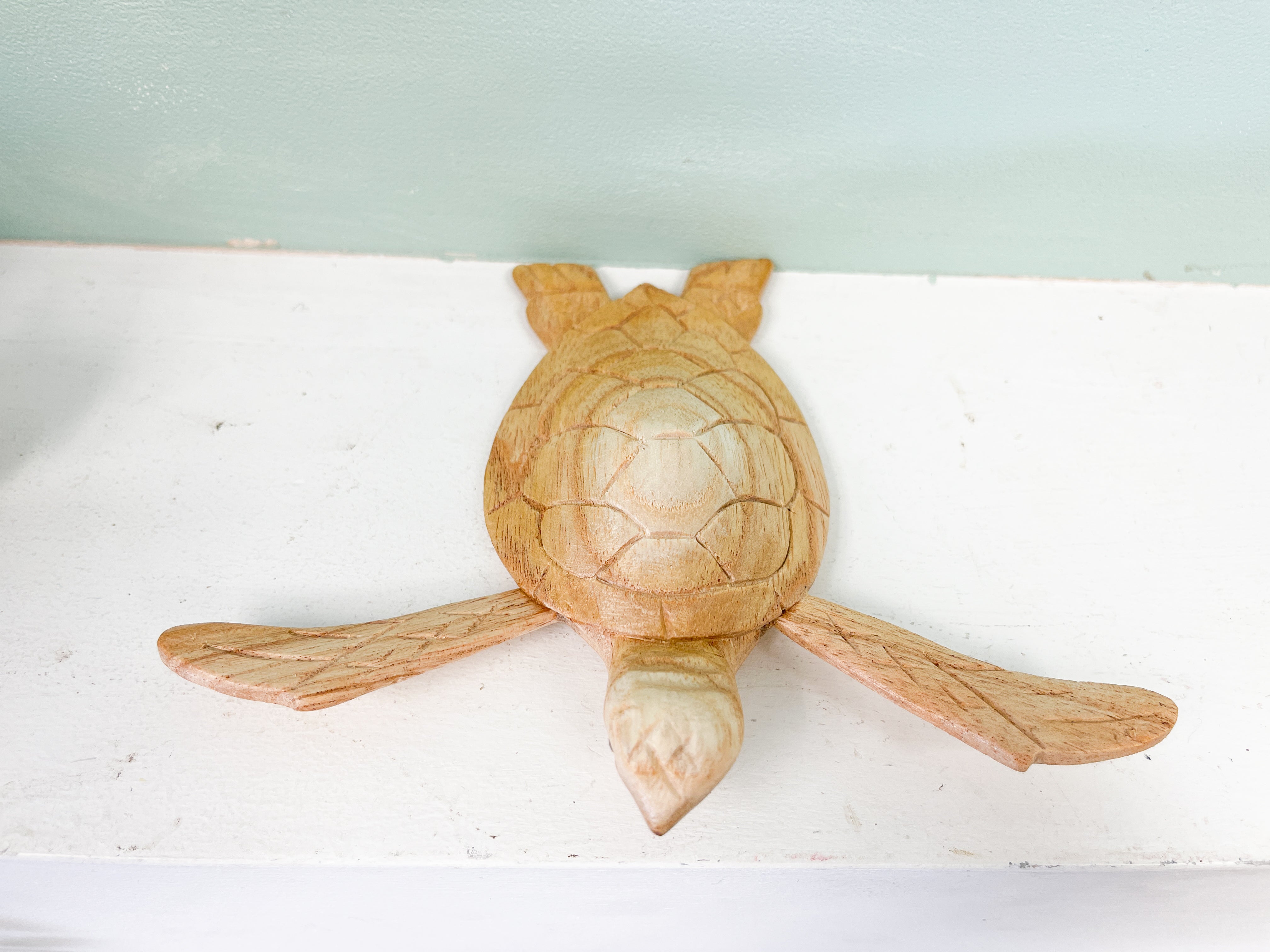 Wooden Turtle Ornament on Parasite Wood