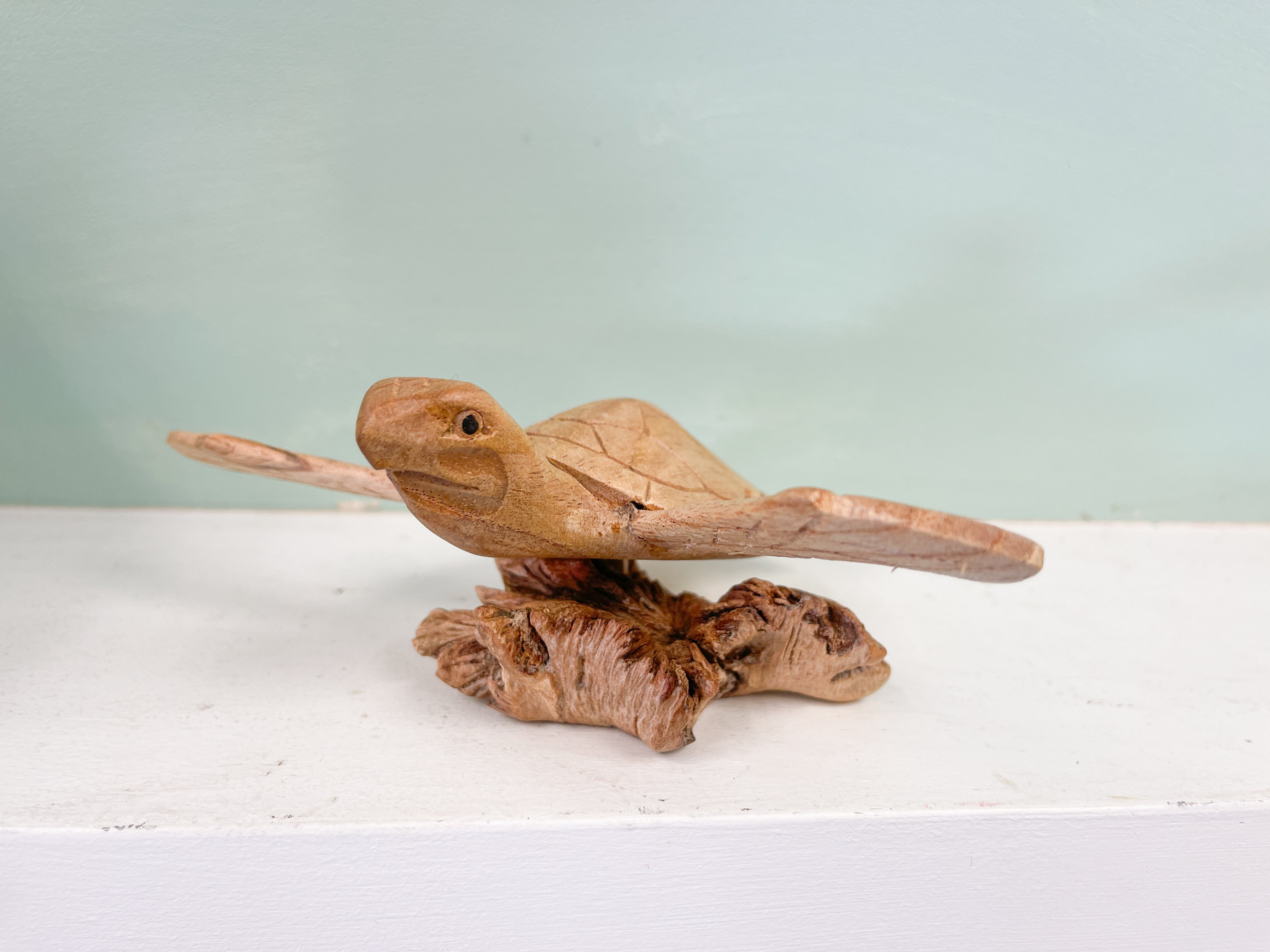 Wooden Turtle Ornament on Parasite Wood