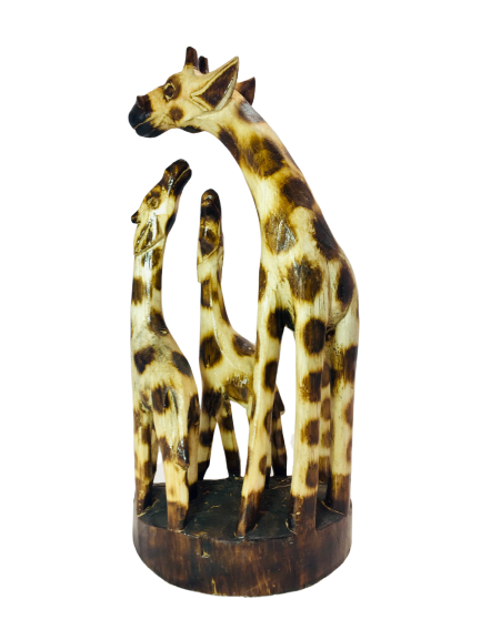 Giraffe Family Natural