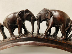 Resin Elephants On Bridge Ornament
