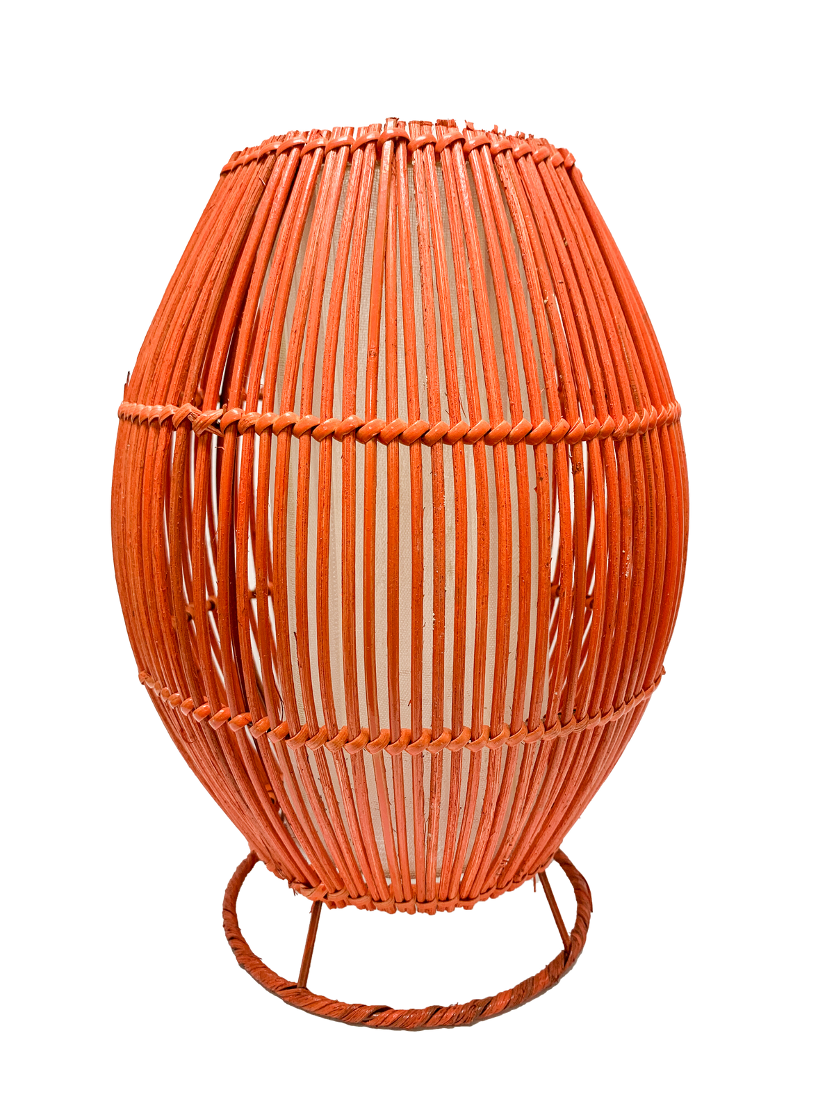 Rattan Lamp Linear - Orange 30cm