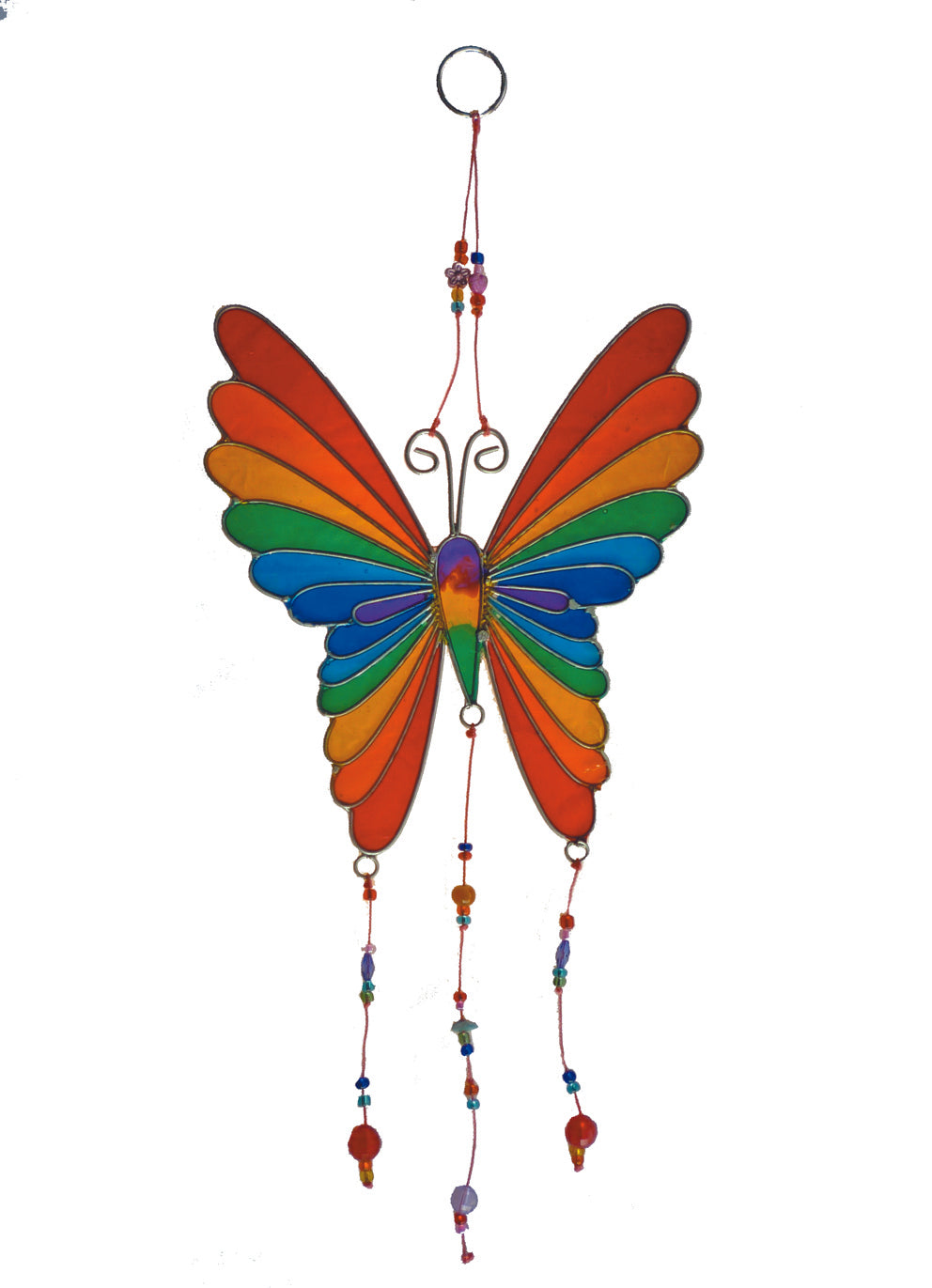 Rainbow Butterfly Suncatcher - 31cm
