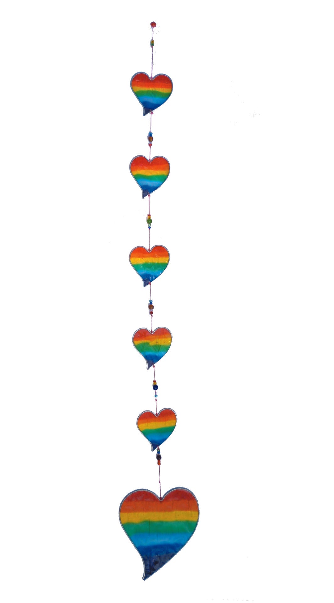 Rainbow 6 Heart Suncatcher