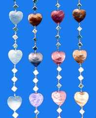 Capiz & Mirror Heart Suncatcher