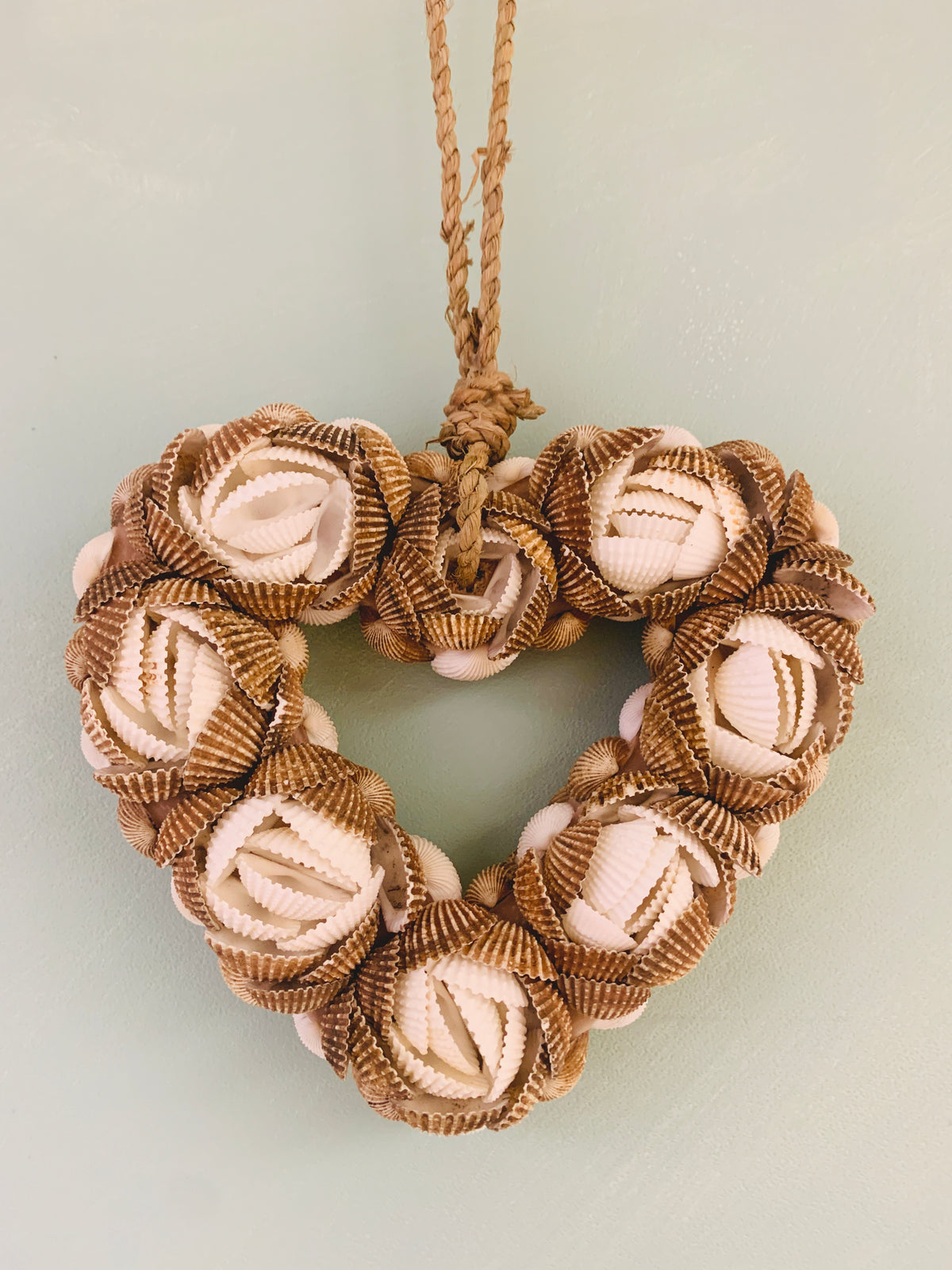 Shell Heart Two Tone - Hanging Decoration