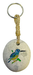 Engraved Stone Keyring - Kingfisher