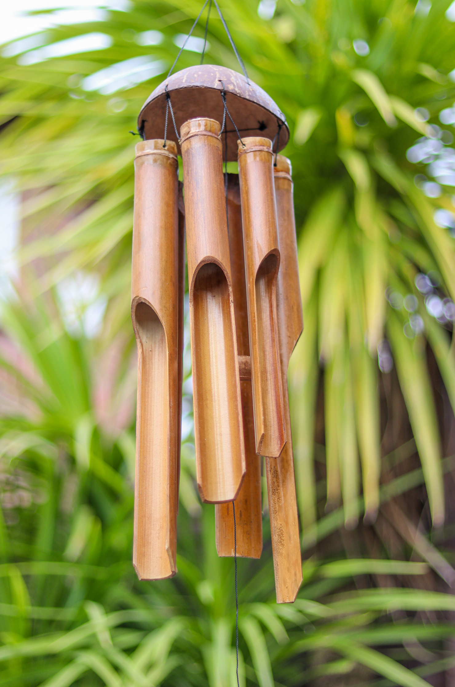 Natural Bamboo Wind Chime - Various Sizes