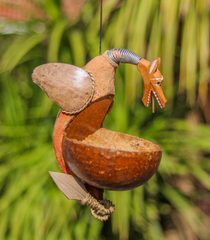 Coconut Bird Feeder - Dragon