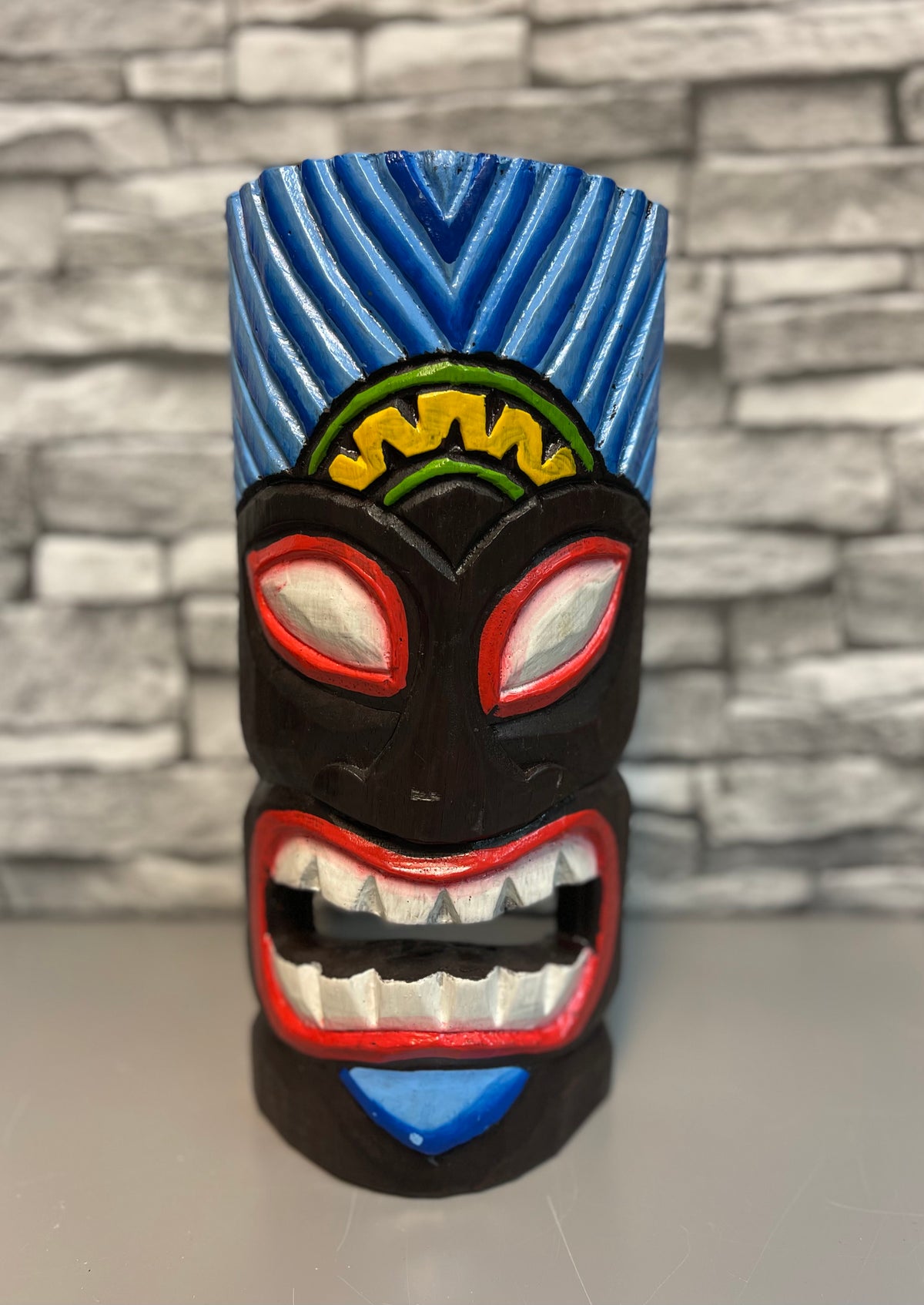 Tiki Mask - Blue/Red/Yellow