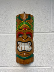 Tiki Mask - Natural/Green/Yellow/Red