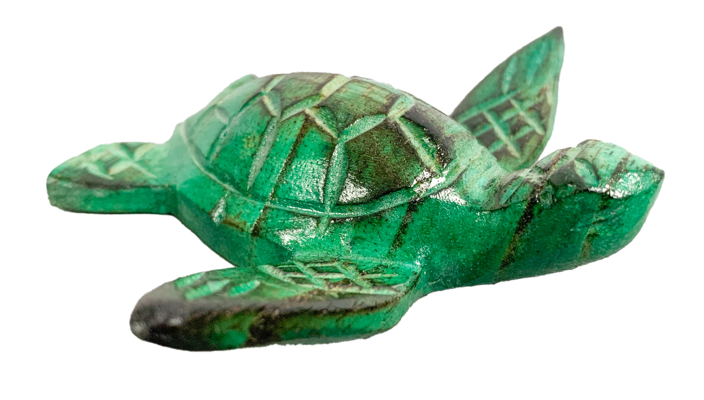 Wooden Turtle Green - Pack of Two