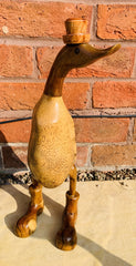 Bamboo Root Ducks with Boots and Hat - Various Sizes