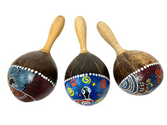 Dot Painted Maracas - Assorted Animal Designs