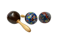 Dot Painted Maracas - Assorted Animal Designs