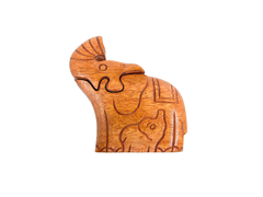 Elephant Family Puzzle Box