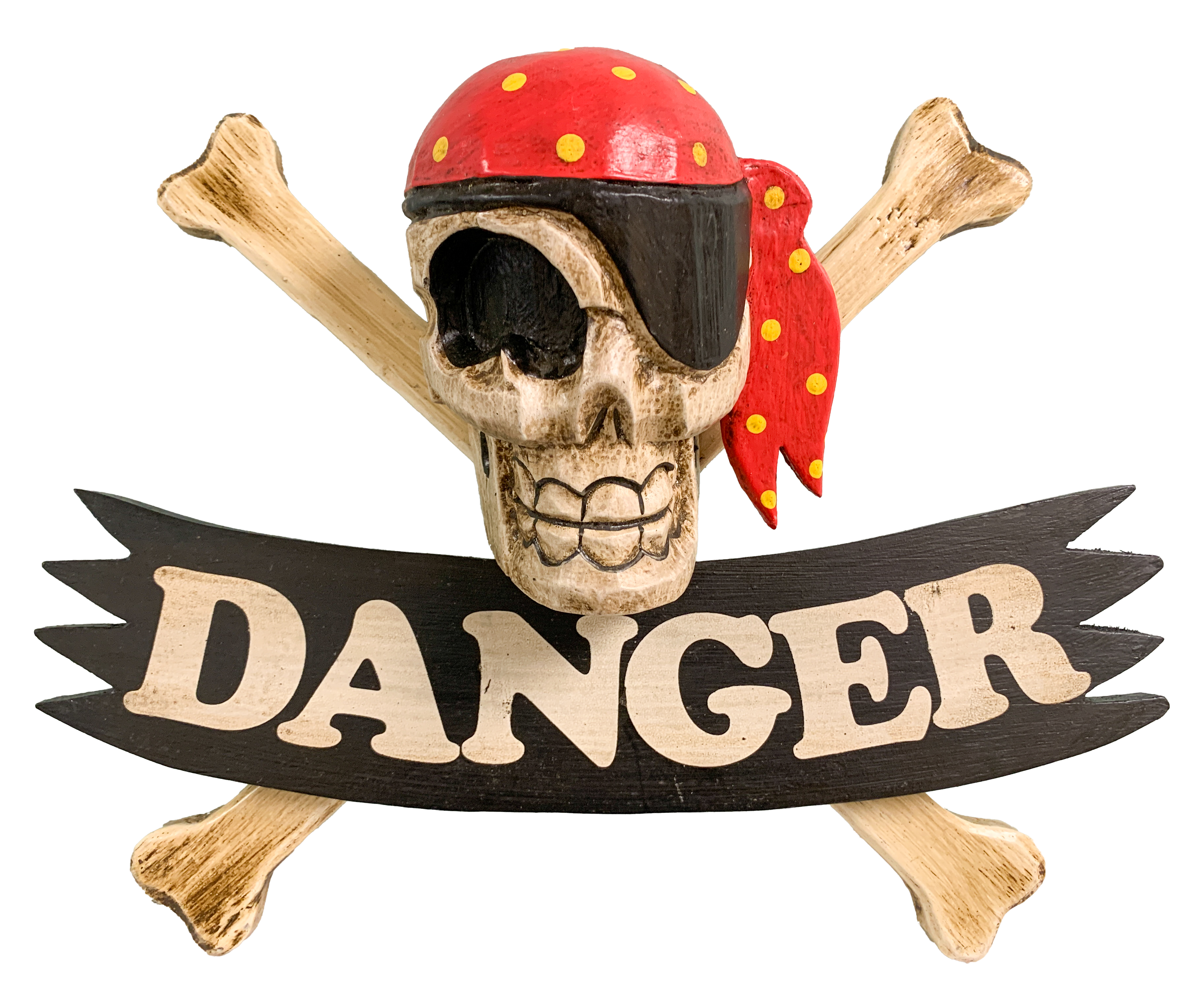 Wooden Pirate Sign - Danger