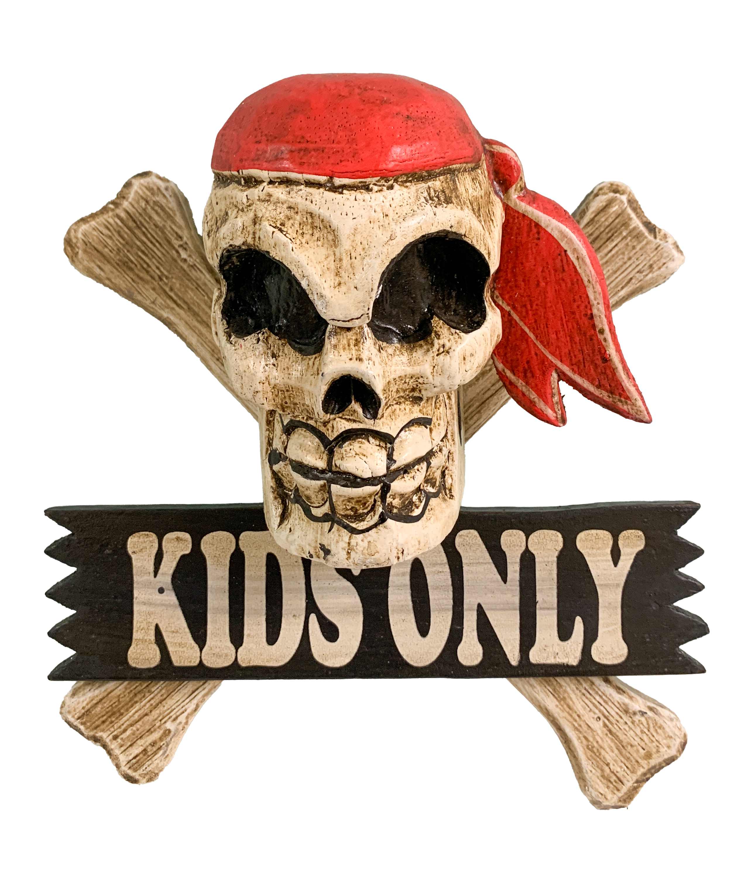 Wooden Pirate Sign - Kids Only