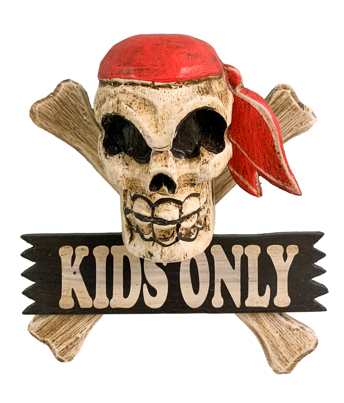 Wooden Pirate Sign - Kids Only