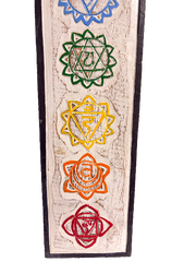 Wooden Chakra Sign Board - Set of Two