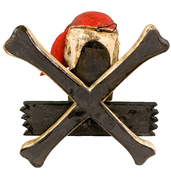 Wood Pirates Sign Keep Out 20cm