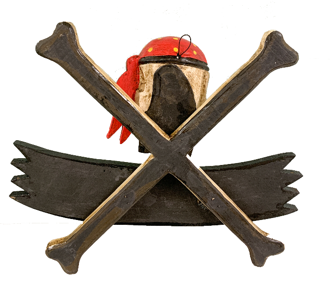 Wood Pirates Sign - Go Away 40cm